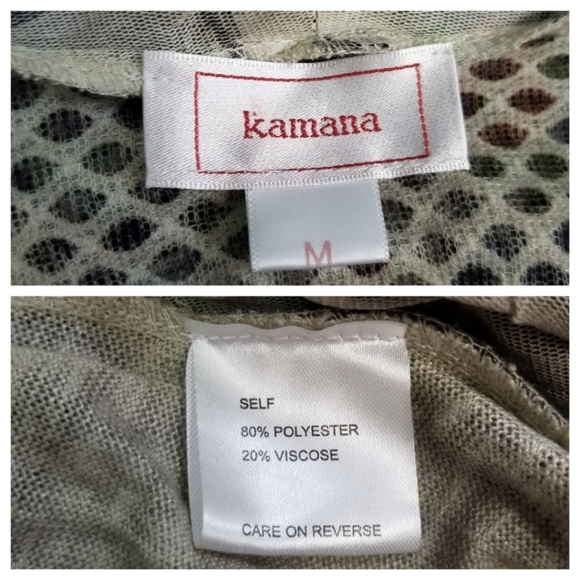 Kamana M Open-Front Multi-Pattern Mesh Blazer Jacket Cardigan - Picture 7 of 8